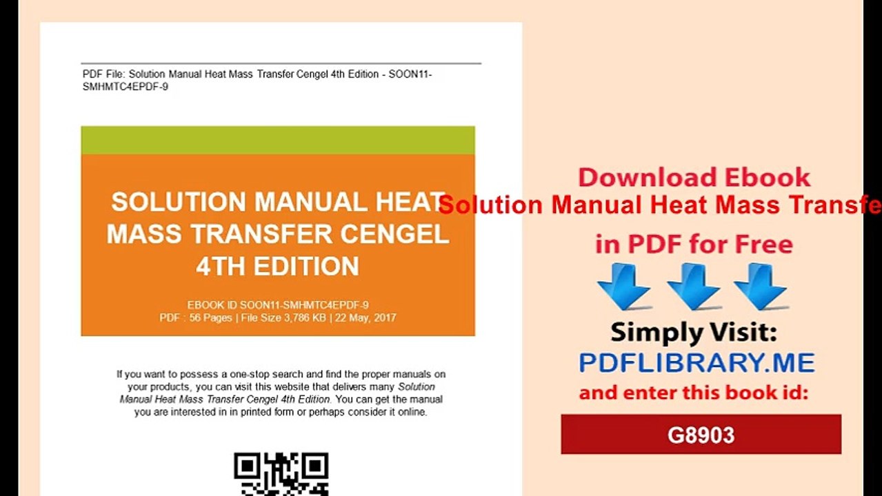 Solution Manual Heat Mass Transfer Cengel 4th Edition