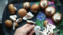 How to Sautee chestnut mushrooms with Onions
