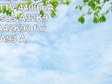 Hochleistungs LiIon Akku 108V111V  4400mAh ersetzt Asus A32K93 A41K93 A42K93 für Asus
