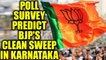 BJP clean sweeps Karnataka in poll survey, if elections happen today | Oneindia News