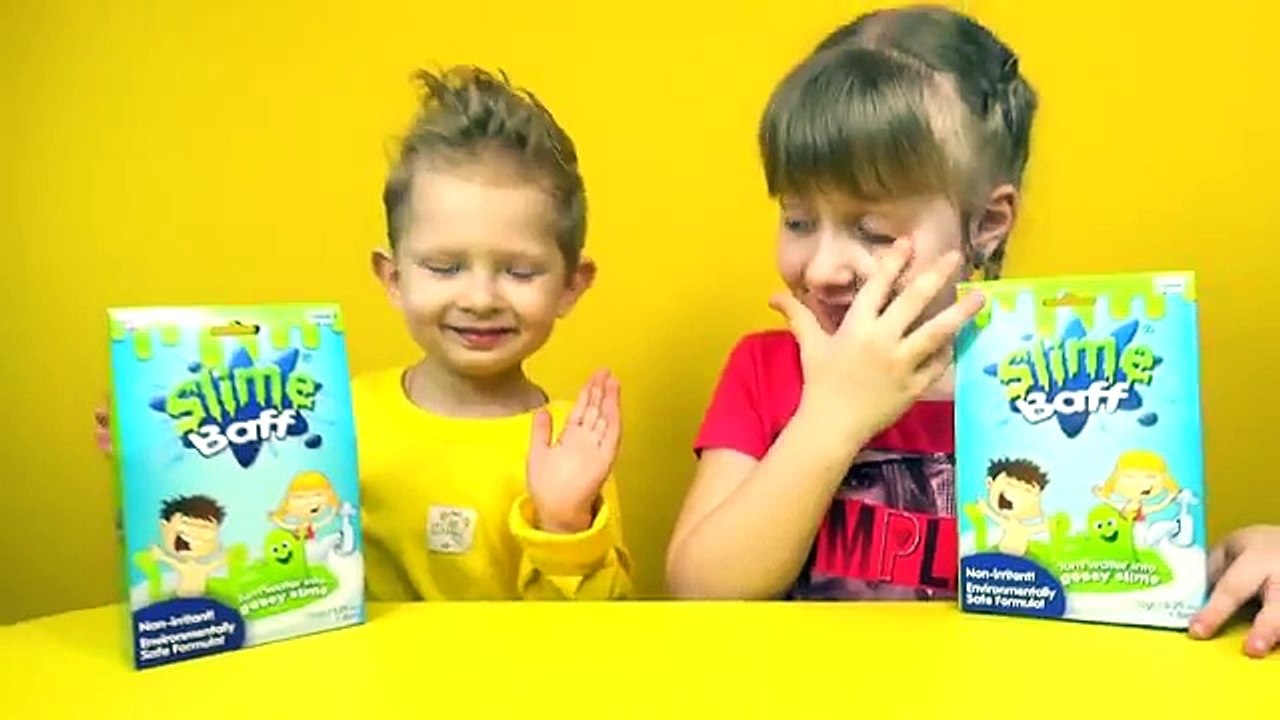 Squishy Slime Baff Bath Ванная Лизун Купаемся в слизи с Анюткой