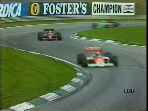 Gran Premio d'Austria 1987: Ritiri di Berger e Caffi e pit stop d'emergenza di S. Nakajima