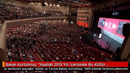 Bakan Kurtulmuş: "İnşallah 2019 Yılı İçerisinde Bu Kültür Merkezini Açacağız"