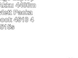 Hochleistungs Laptop Notebook Akku 4400mAh für Hewlett Packard HP Probook 4510 4515 4515s
