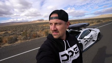 HIGH SPEED DISASTER  Lamborghini's Ski Box FLEW OFF!