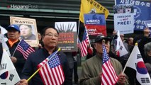 Donald Trump llegará a Corea del Sur en medio de protestas en su contra
