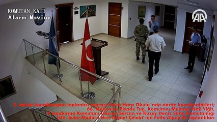 Hava Harp Okulundaki darbe toplantsnn grntleri - Anadolu Ajans