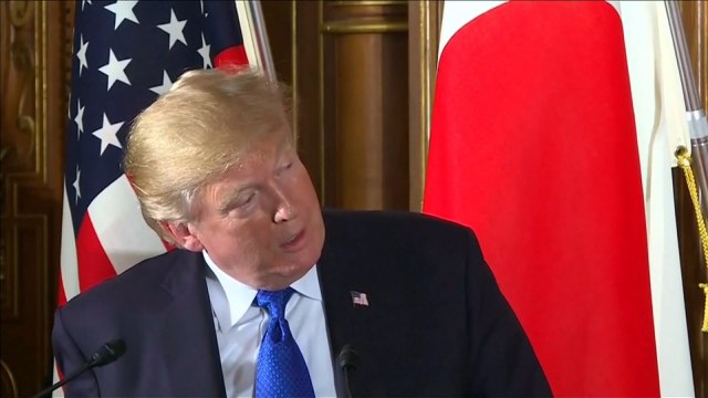 President Donald Trump joked that the Japanese economy is not as powerful as The United States