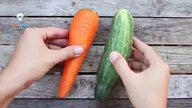 Cutting vegetables and fruits in different ways