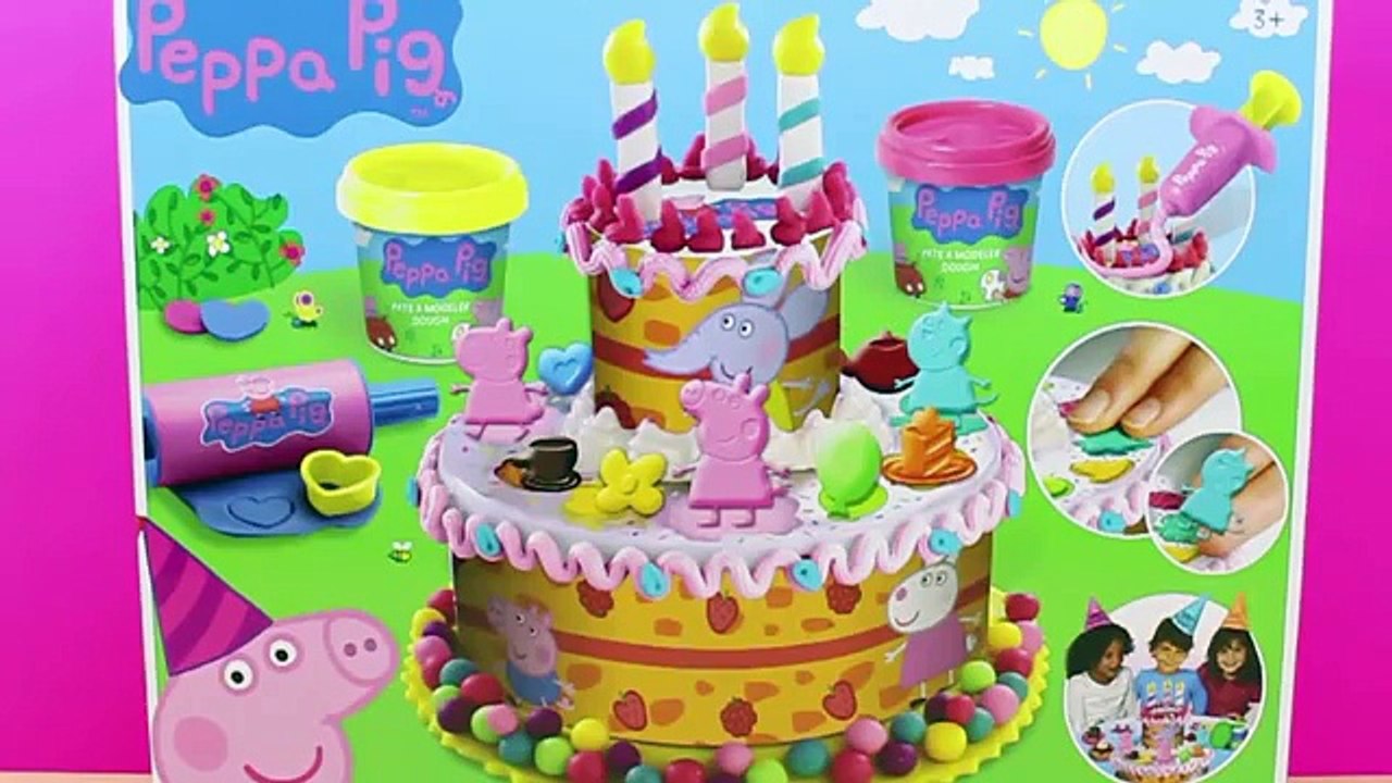 Juego de plastilina para hacer pasteles de Peppa Pig | Juguetes de cocinar de Peppa la cerdita