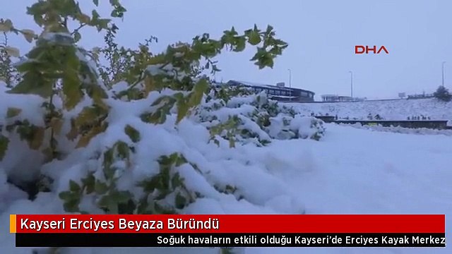 Kayseri Erciyes Beyaza Büründü