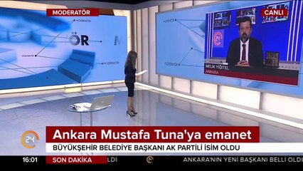 Ankara Mustafa Tuna'ya emanet