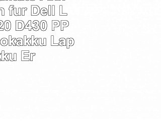 subtel Qualitäts Akku 4400mAh für Dell Latitude D420 D430 PP09S Notebookakku Laptopakku