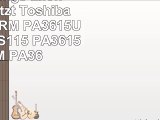 Hochleistungs LiIon AKKU ersetzt Toshiba PA3615U1BRM PA3615U1BRS PABAS115