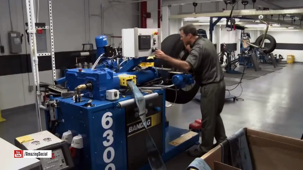 This is how people turn old tires into new tires in a snap
