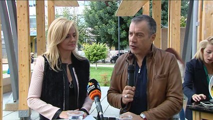 Ο Σταύρος Θεοδωράκης στη Χαλκίδα