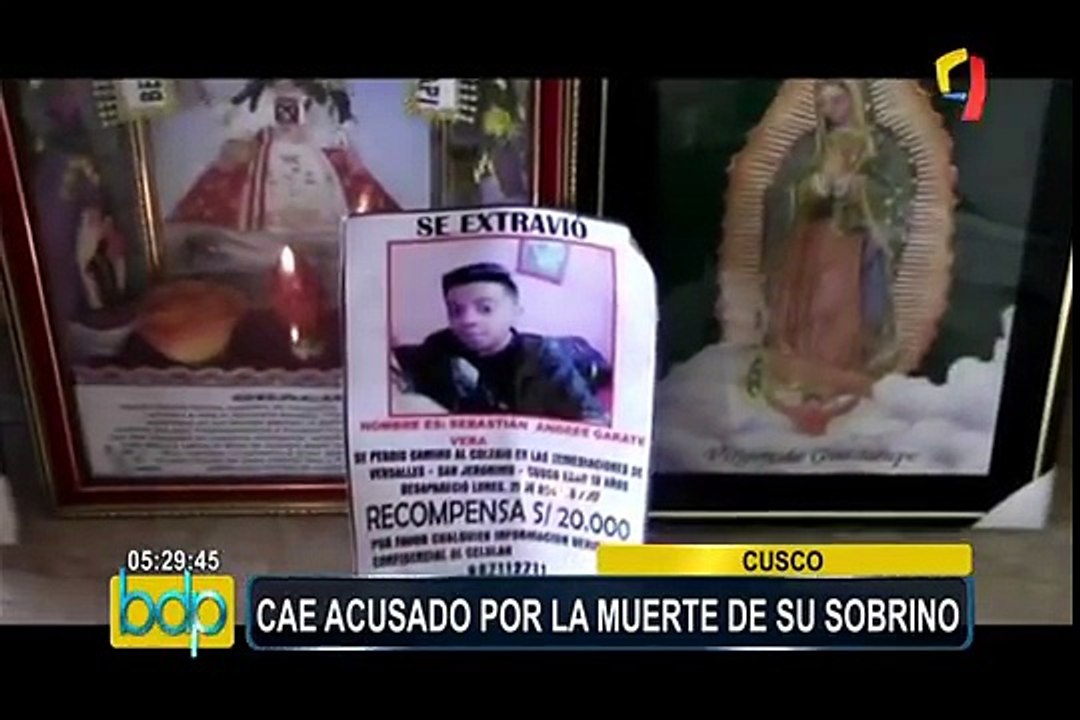 Capturan a presunto asesino de escolar en el Cusco