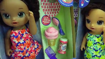 Babysitting 3 Magical Scoops Baby Alive Babies Eat From Doll Ice Cream Truck