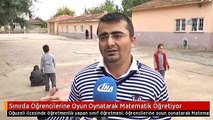 Sınırda Öğrencilerine Oyun Oynatarak Matematik Öğretiyor