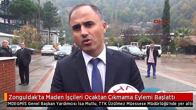Zonguldak'ta Maden İşçileri Ocaktan Çıkmama Eylemi Başlattı