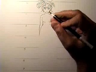 How To Draw Manga Female Body Proportions [HTD Video #12]