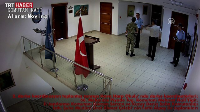 Hava Harp Okulu'ndaki darbe toplantısının görüntüleri