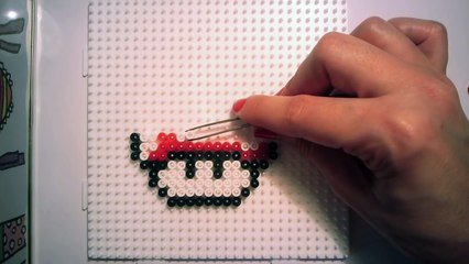 Comment faire le champignon Mario avec des perles HAMA