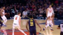 Porzingis One-Handed Alley-Oop Dunk