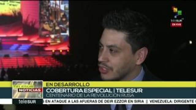 Moscú: celebran comunistas del mundo un siglo de Revolución Rusa