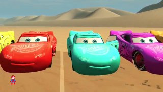 Spiderman Colors McQueen Cars & Monster Trucks Nursery Rhymes Songs for Children A+SuperheroSchool