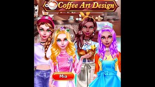 Best Games for Kids HD - Fashion Doll - Coffee Art Design Salon - Fun Games Kids iPad Gameplay HD