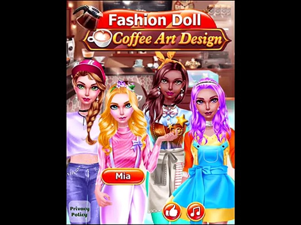 Best Games for Kids HD - Fashion Doll - Coffee Art Design Salon - Fun Games Kids iPad Gameplay HD