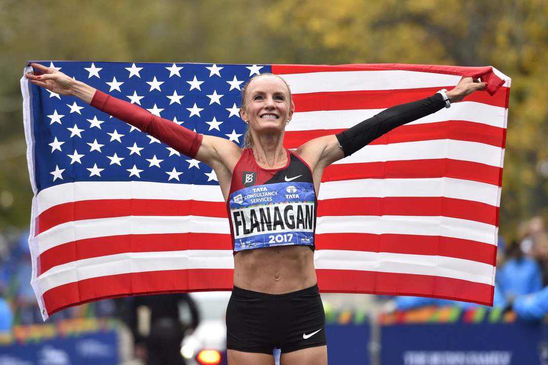 Shalane Flanagan becomes first American woman to win New York marathon in 40 years