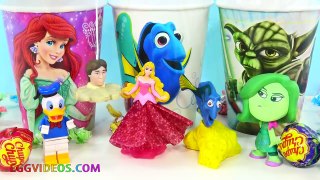 Learn Colors Balls Surprise Toys Disney Princess Finding Dory Play Doh Fish Fun & Creative for Kids