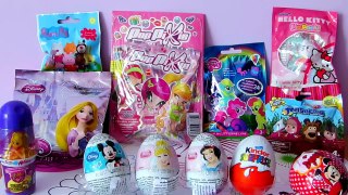 Disney Princess Rapunzel Tangled Kinder Surprise Eggs Hello Kitty Minnie PopPixie My Little Pony