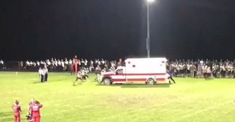 High School Football Team Forced to Push Ultimately Unnecessary Ambulance Off Field