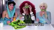 Hot Pepper Challenge Elsa vs Jasmine vs Merida. DisneyToysFan