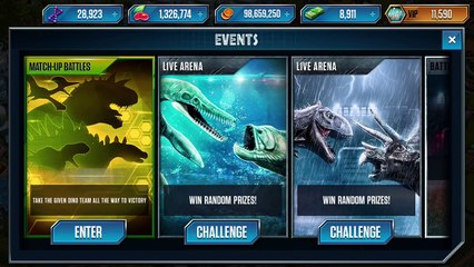 MATCH-UP BATTLES - Jurassic World The Game