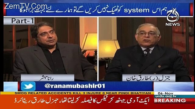 Aaj Rana Mubashir Kay Saath – 6th November 2017