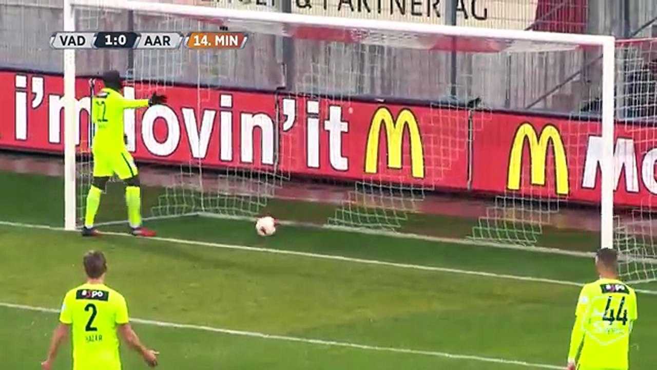 Vaduz 4:1 Aarau (Swiss Challenge League. 5 November 2017)
