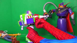 ZURG RETURNS ??? FROZEN ELSA BUZZ LIGHTYEAR WOODY SPIDERMAN toy story ToyHaul toy