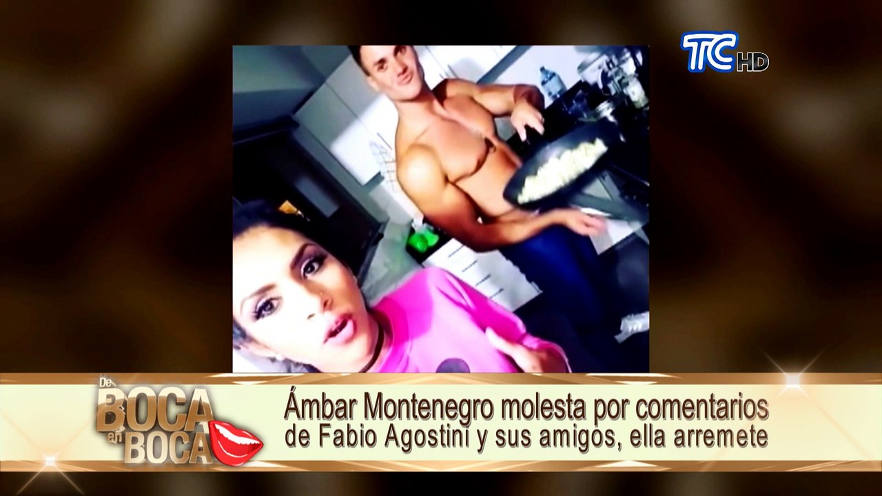 Ámbar Montenegro molesta por comentarios de Fabio Agostini y sus amigos, ella arremete