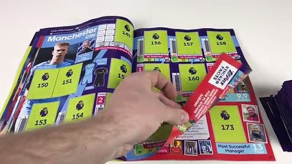 MERLINS premier league 2017 official sticker collection album and full box of 50 packets of stickers
