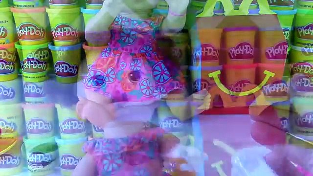 Baby Alive Eats a MCDONALDS HAPPY MEAL | French Fries Cheeseburger | Poops Food