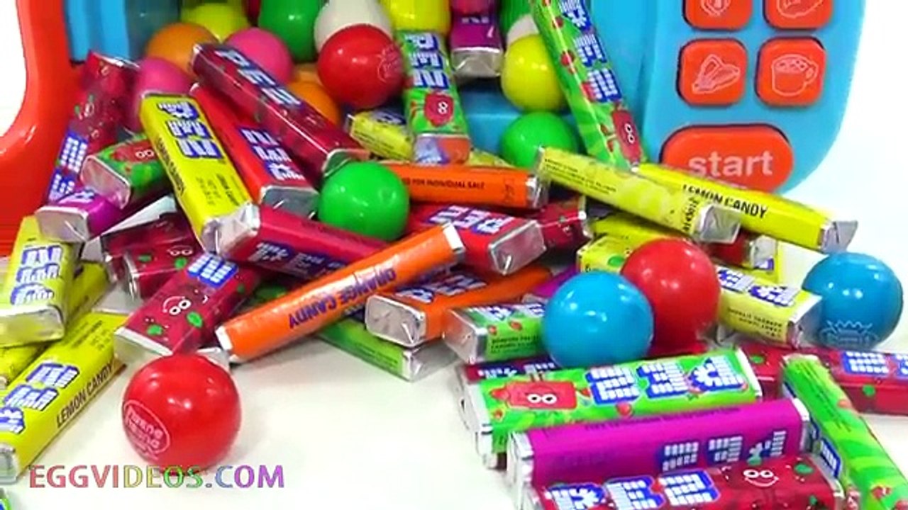 Candy Surprise Toys Peppa Pig Paw Patrol Microwave PEZ Elsa Superhero Spiderman Hulk EggVideos.com