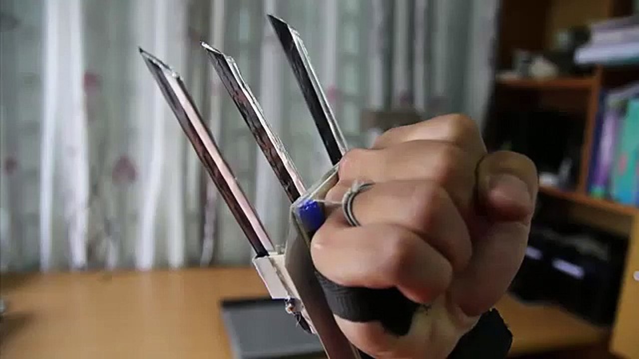 Como Fazer a Garra do Wolverine (Garras de Papel - auto atividade)