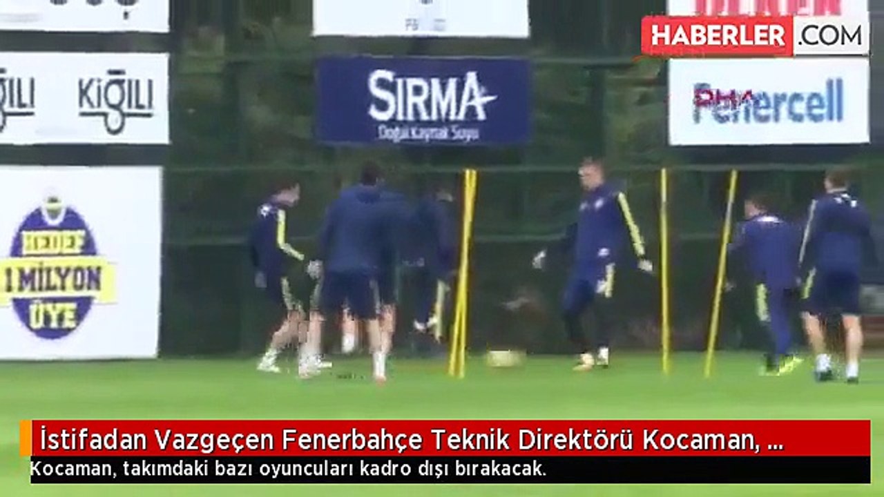 İstifadan Vazgeçen Fenerbahçe Teknik Direktörü Kocaman, Kadroda Operasyon Yapacak