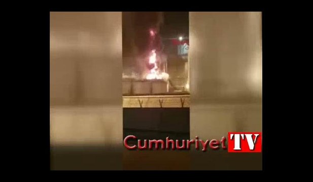 Kocaeli'de depolama sahasında tankerde patlama