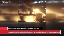 Kimyasal madde dolu antrepoda patlama