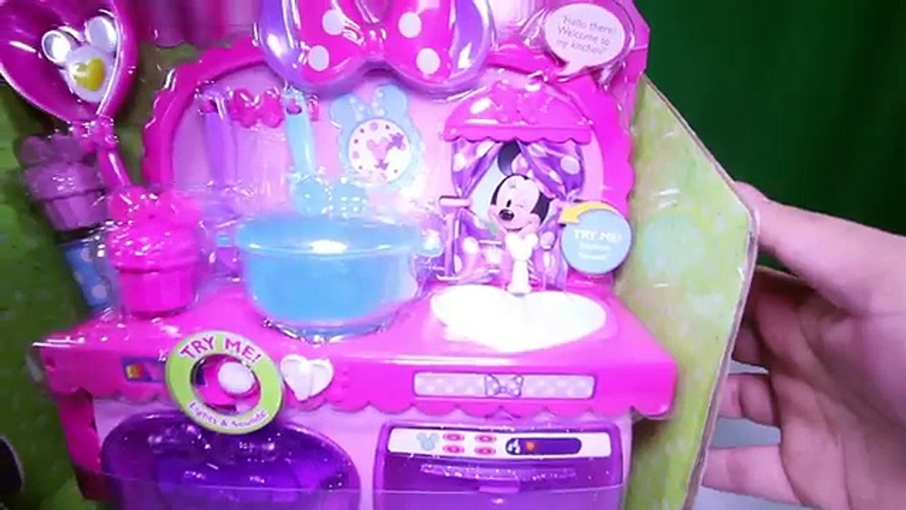 Disney Minnie Mouse Bowtastic Kitchen Playset Toy Review Video 動画